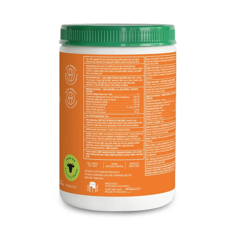 Organika - Bone & Joint Enhanced Collagen Protein | 280 g