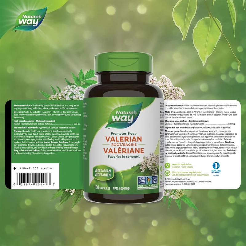 Nature's Way - Valerian Root | 100 Capsules