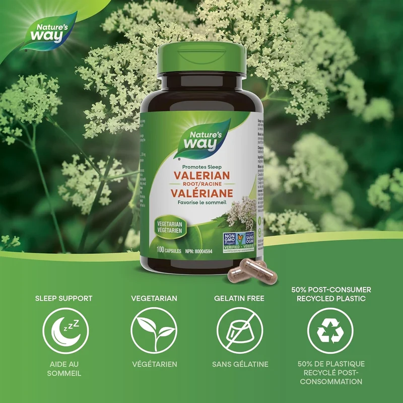 Nature's Way - Valerian Root | 100 Capsules