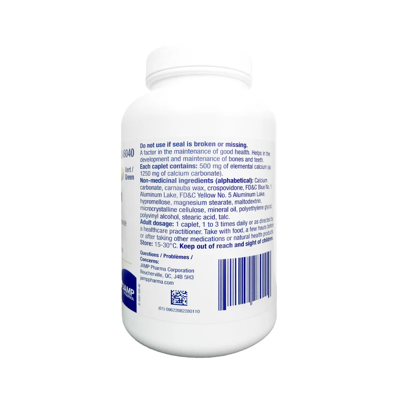 JAMP - Calcium Carbonate 500 mg | 500 Caplets