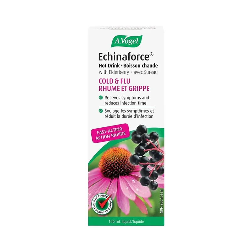 A.Vogel - Echinaforce Cold & Flu Treatment Liquid with Elderberry | 100 mL