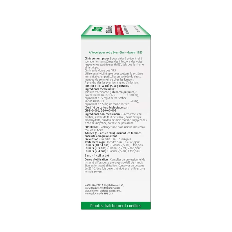 A.Vogel - Echinaforce Cold & Flu Treatment Liquid with Elderberry | 100 mL