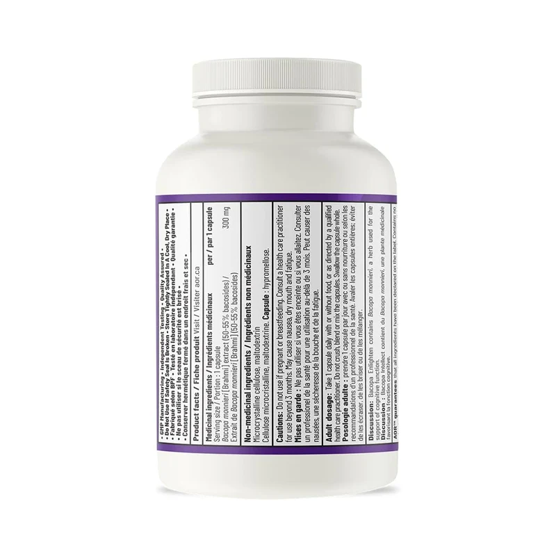 AOR - Bacopa Enlighten 300mg | 60 Capsules