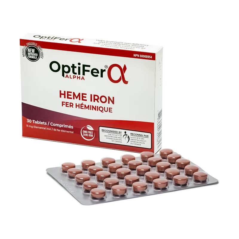 OptiFer Alpha - Heme Iron | 30 Tablets