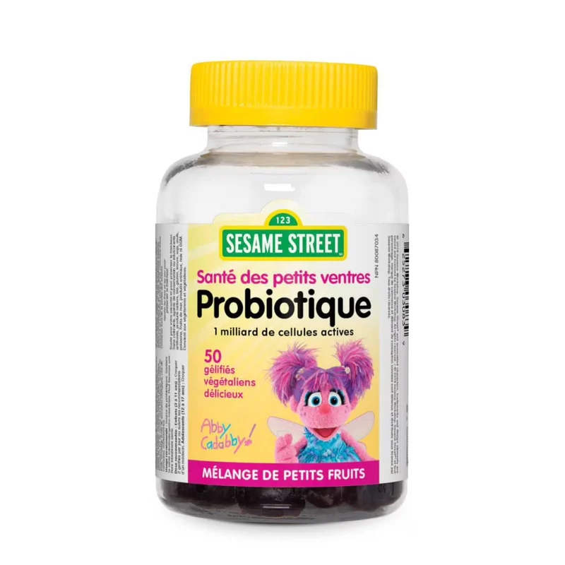 Webber Naturals - Sesame Street Healthy Tummy 1B Probiotic | 50 Yummy Gummies