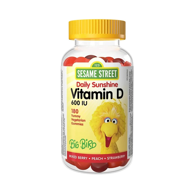 Webber Naturals - Sesame Street 600 IU Vitamin D | 180 Yummy Gummies