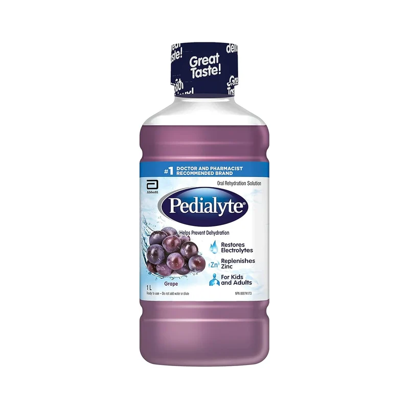 Pedialyte - Oral Rehydration Solution, Grape Flavour | 1 L