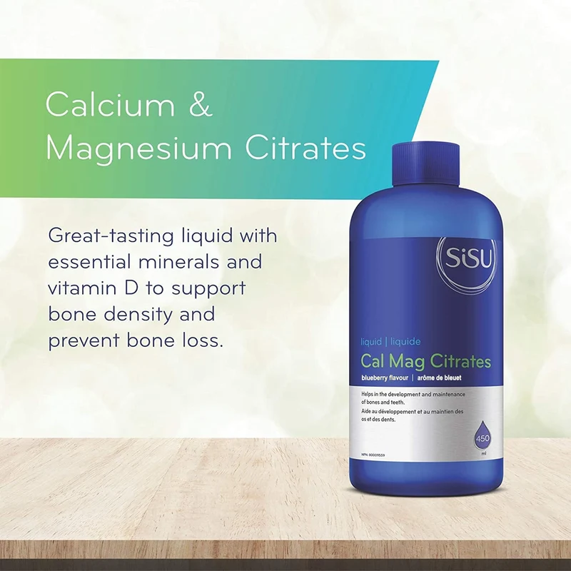 SISU - Cal Mag Citrates Liquid, Blueberry Flavour | 450 mL