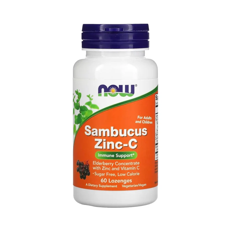 NOW - Sambucus Zinc-C | 60 Lozenges