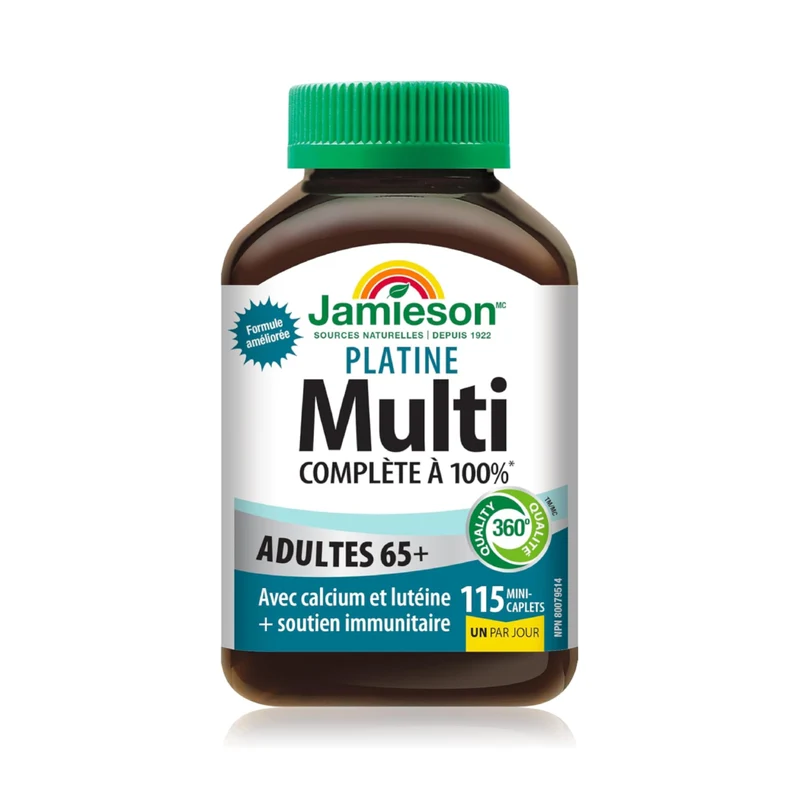 Jamieson - Platinum Multivitamins Adults 65+ | 115 Mini-Caplets