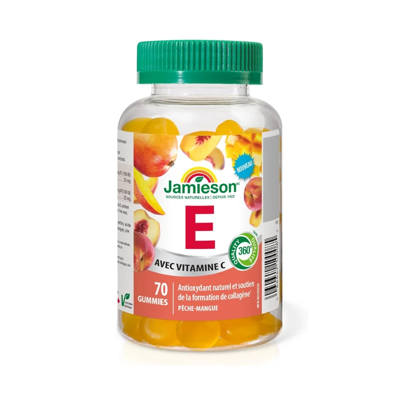 Jamieson - E with Vitamin C - Peach Mango | 70 Gummies