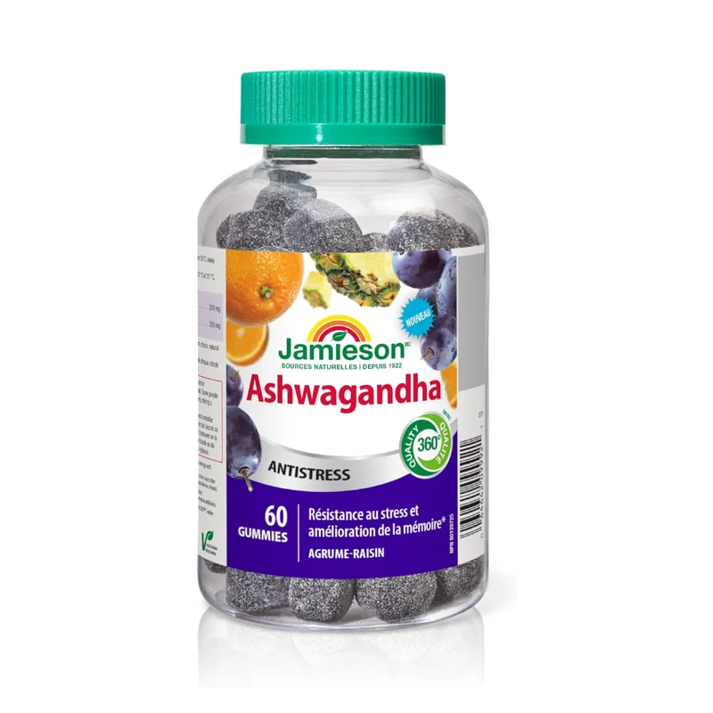 Jamieson - Ashwagandga - Citrus Grape | 60 Gummies