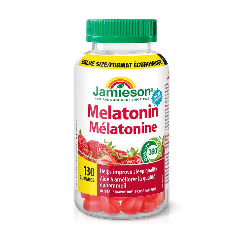 Jamieson - Melatonin 2.5 mg - Natural Strawberry | 130 Gummies