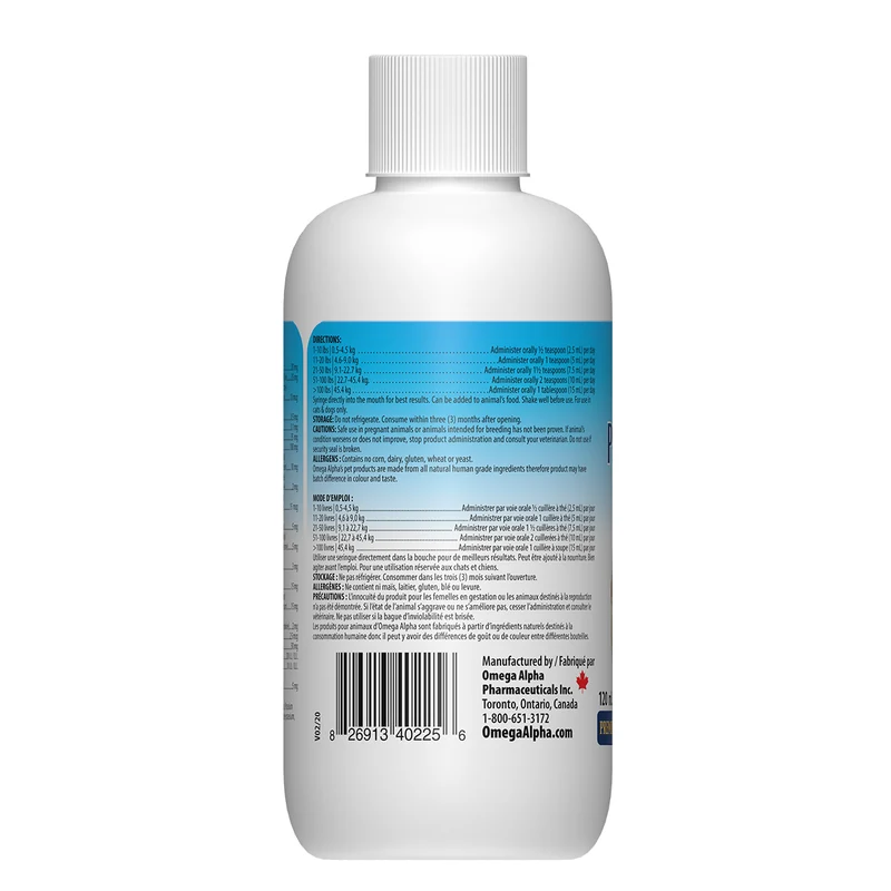 Omega Alpha - Pet Vitality Senior Pet Formula | 120 mL