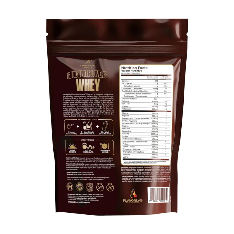 Confident Sports - Chocolate Lovers 100% Pure Whey Protein, Chocolate Banana | 907 g