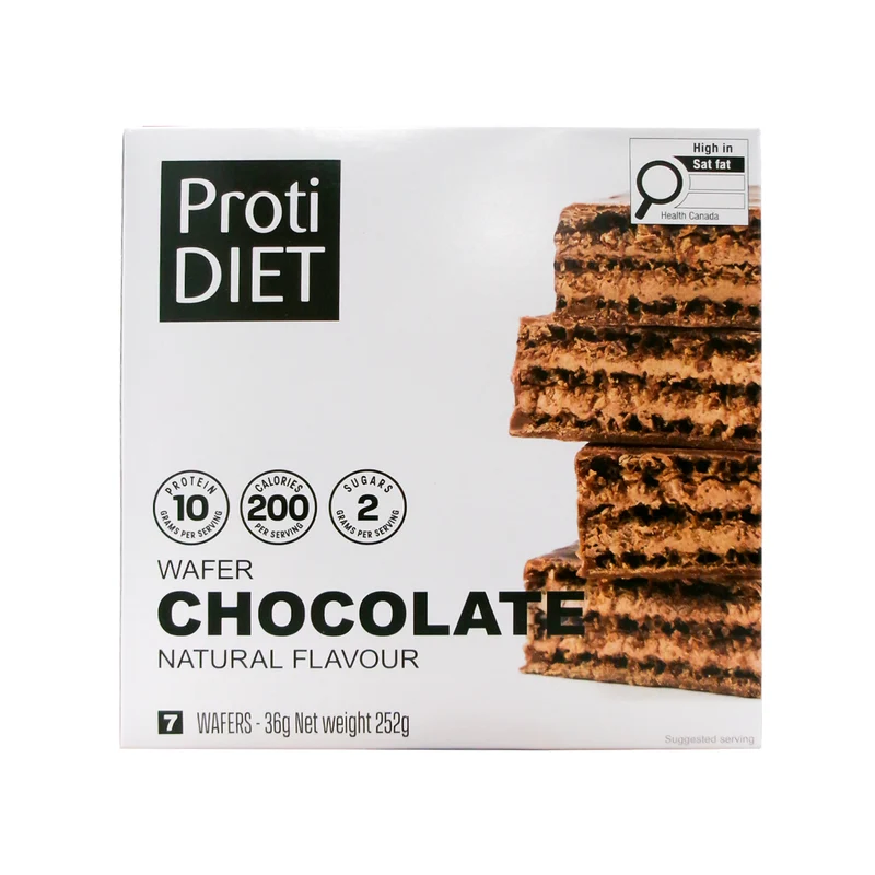 ProtiDiet - Natural Flavour Chocolate Wafer | 7 x 36 g