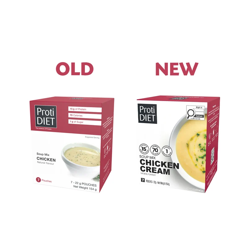 ProtiDiet - Natural Flavour Chicken Cream Soup Mix | 7 x 22 g