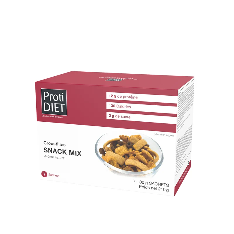 ProtiDiet - Crisps Snack Protein Mix | 7 x 30 g