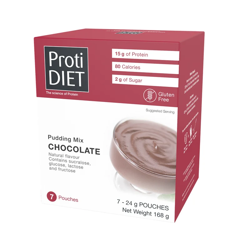 ProtiDiet - Chocolate Pudding Mix | 7 x 24 g