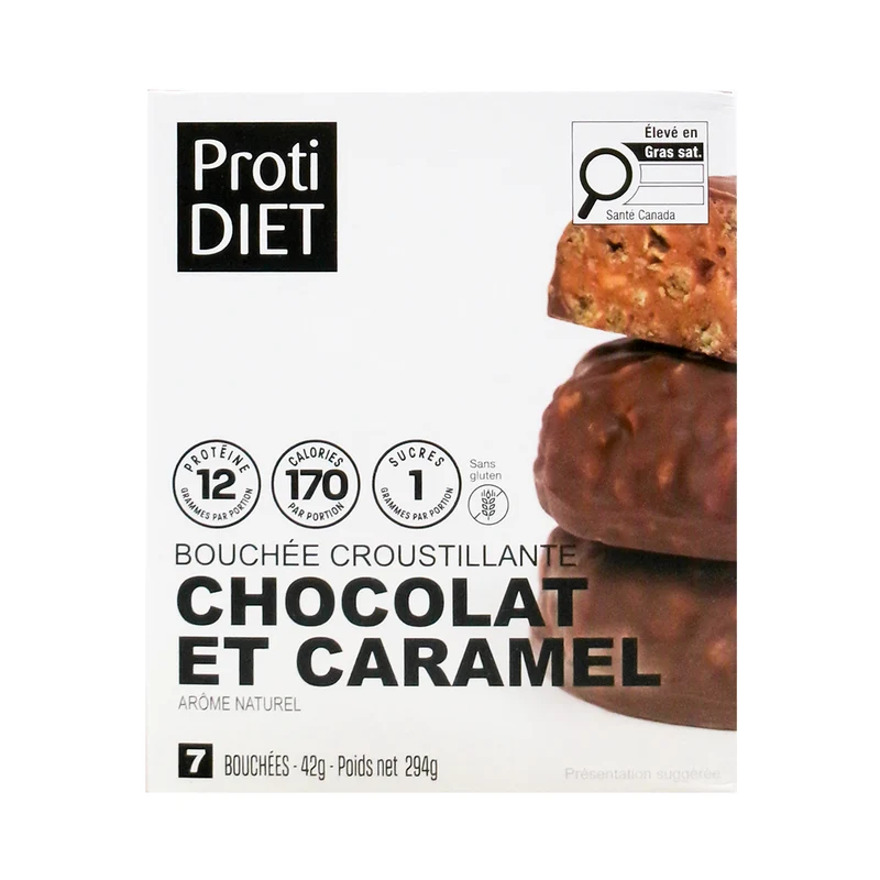 ProtiDiet - Chocolate & Caramel Crispy Bites | 7 x 42 g