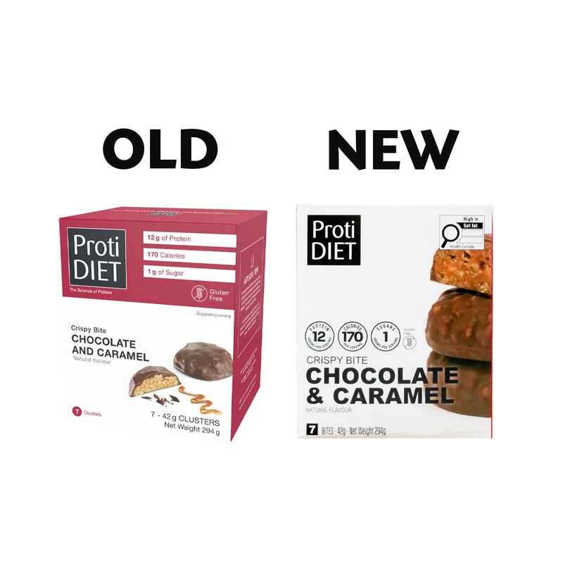 ProtiDiet - Chocolate & Caramel Crispy Bites | 7 x 42 g