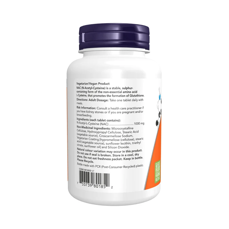 NOW - Extra Strength NAC 1,000 mg | 120 Tablets