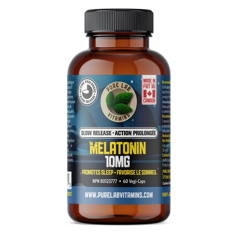 Pure Lab - Slow Release Melatonin 10 MG | 60 Vegi-Caps