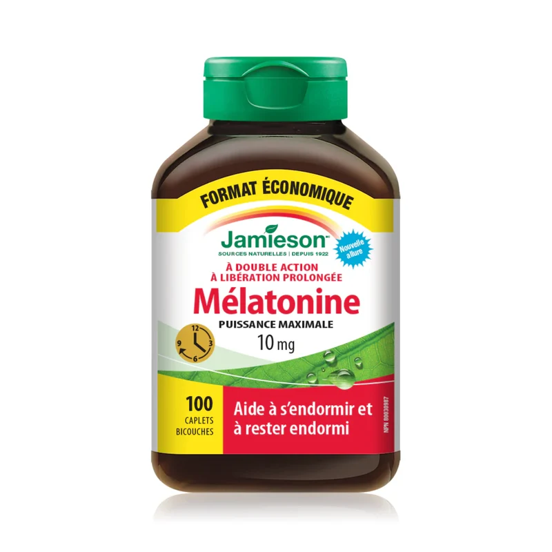 Jamieson - Dual Action Melatonin 10 mg | 100 Bi-Layer Caplets