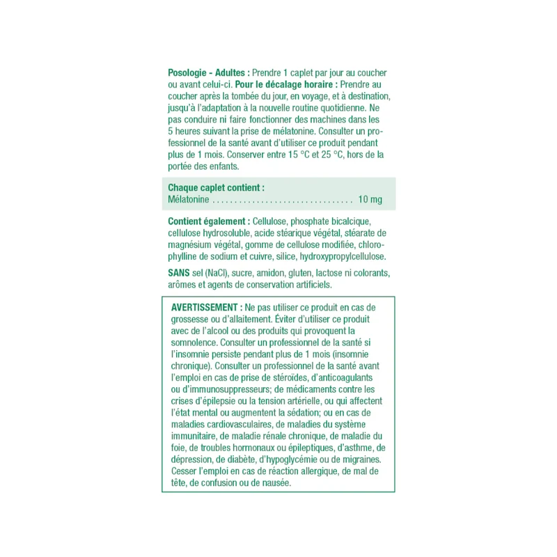 Jamieson - Dual Action Melatonin 10 mg | 100 Bi-Layer Caplets