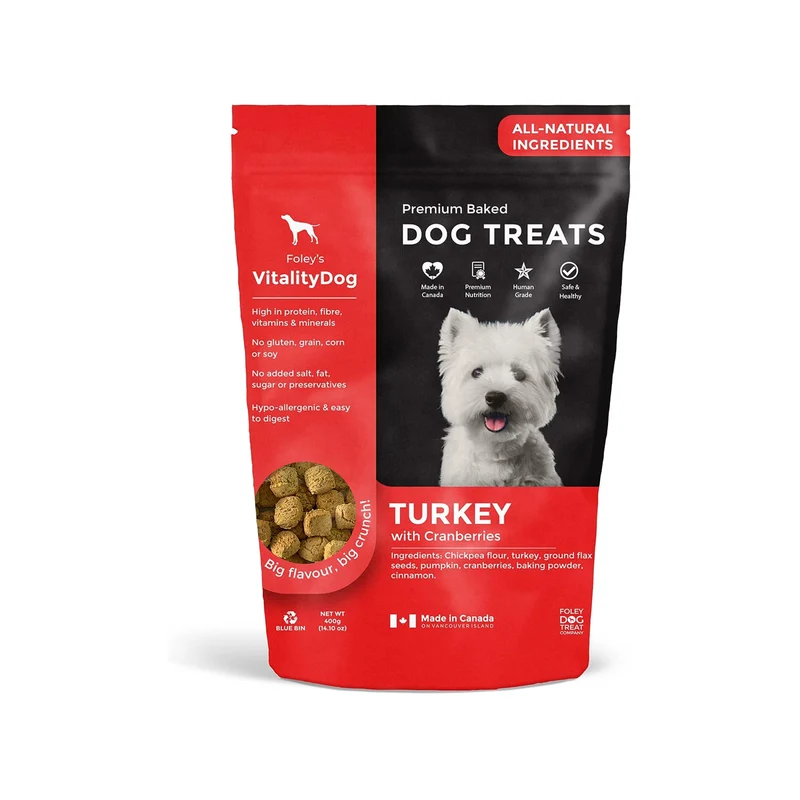 Foley's - Gourmet Dog Treats - Turkey With Cranberries | 400 g