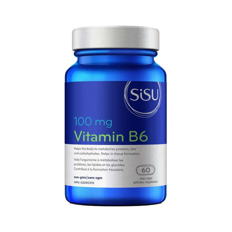 SISU - Vitamin B6 100 MG | 60 Veg Caps