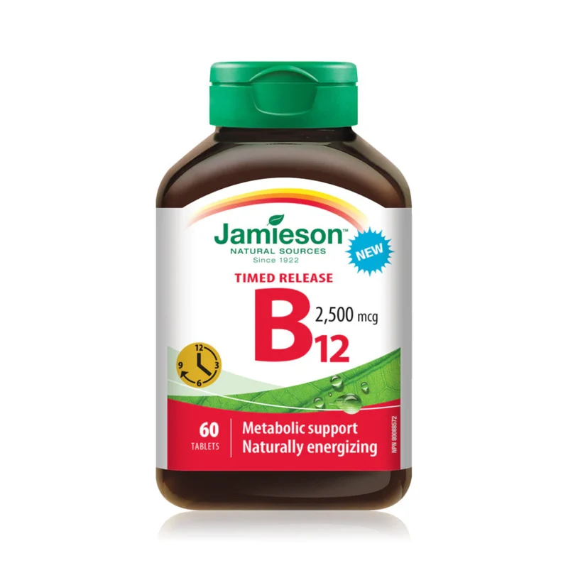 Jamieson - Vitamin B12 2500 mcg Timed Release | 60 Tablets