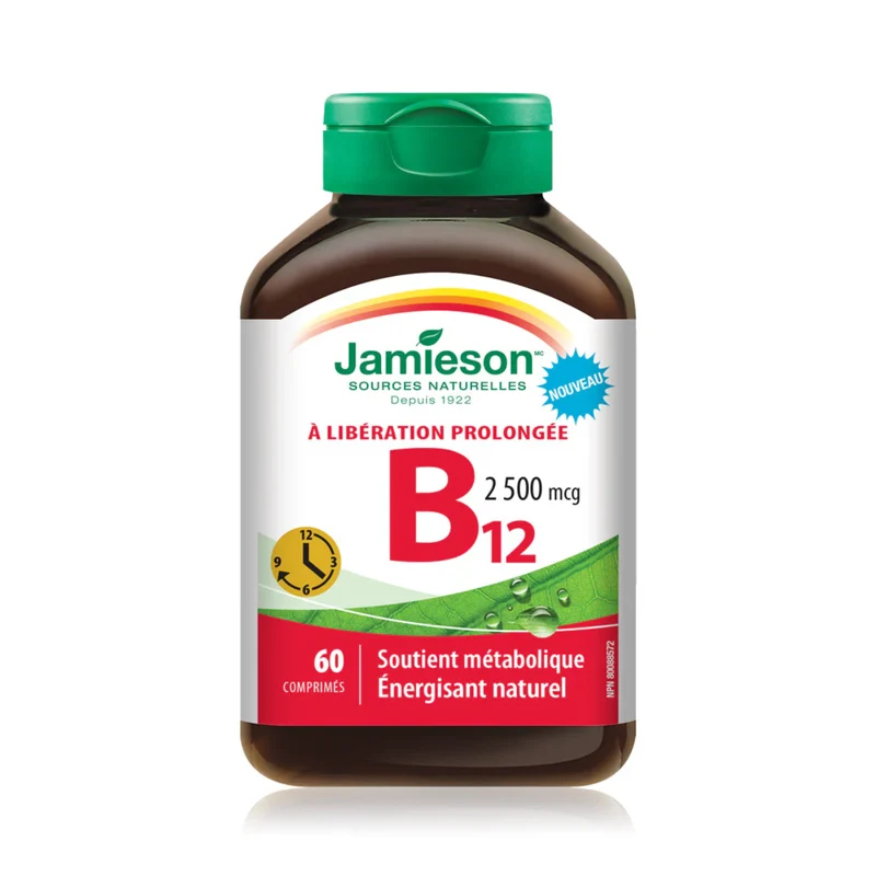 Jamieson - Vitamin B12 2500 mcg Timed Release | 60 Tablets
