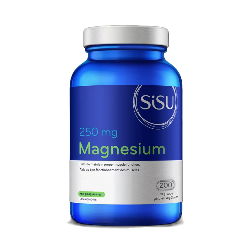 SISU - Magnesium 250 mg | 100 - 200 Vegetarian Capsules