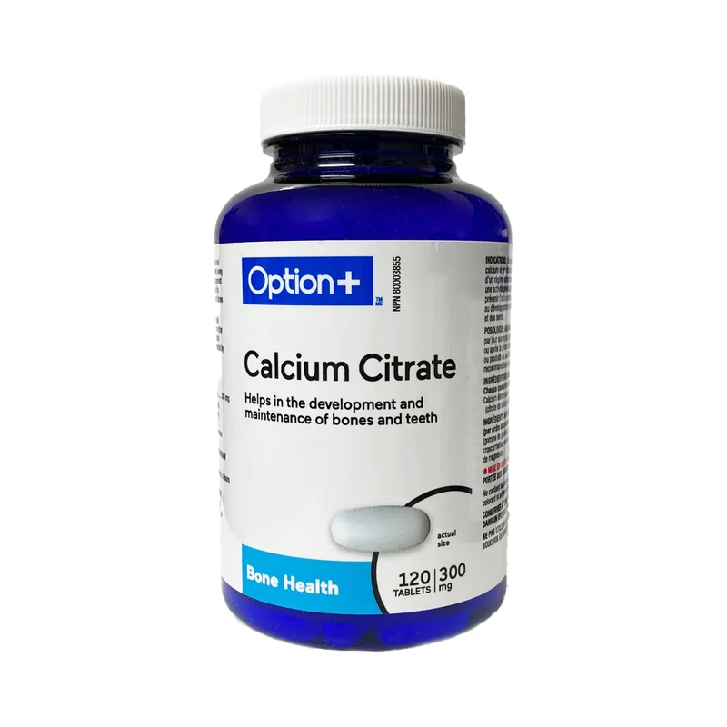 Option+ Calcium Citrate 300 mg | 120 Tablets