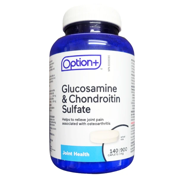Option+ Glucosamine & Chondroitin Sulfate 900 mg Multivitamin | 140 Caplets