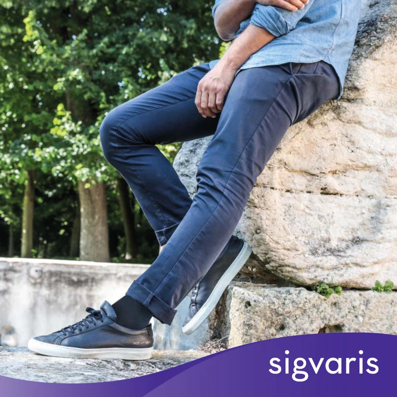 Sigvaris - 401C Unisex Athletic Recovery Compression Socks | 15-20mmHg