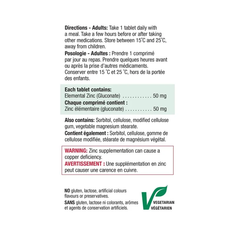 Jamieson - Ultra Strength Zinc 50 mg | 100 Tablets