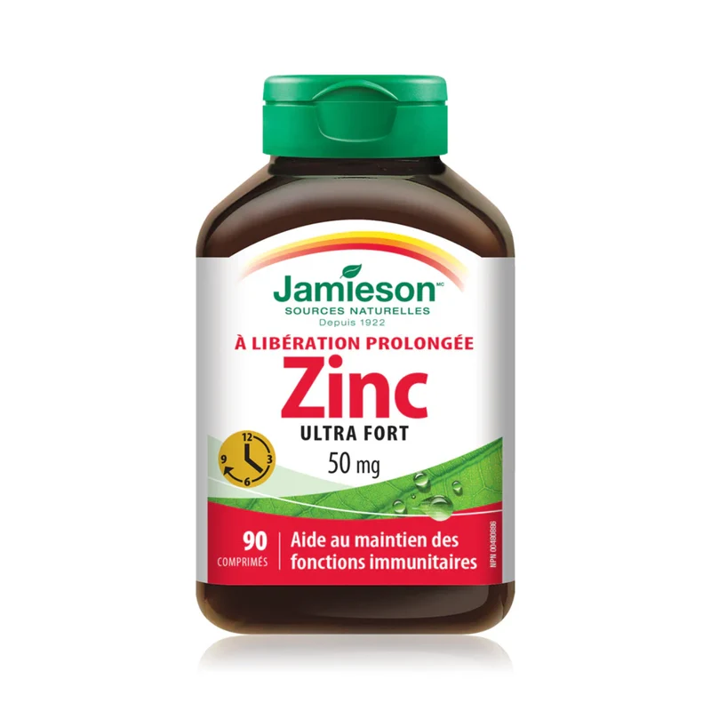 Jamieson - Ultra Strength 50 mg Timed Release Zinc | 90 Tablets
