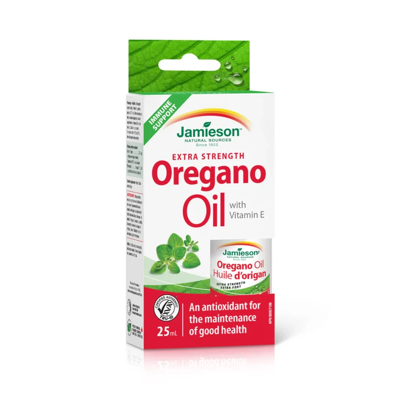 Jamieson - Extra Strength Oregano Oil with Vitamin E | 25 mL