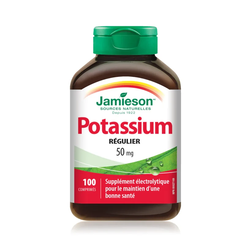 Jamieson - Regular Strength Potassium 50 mg | 100 Tablets