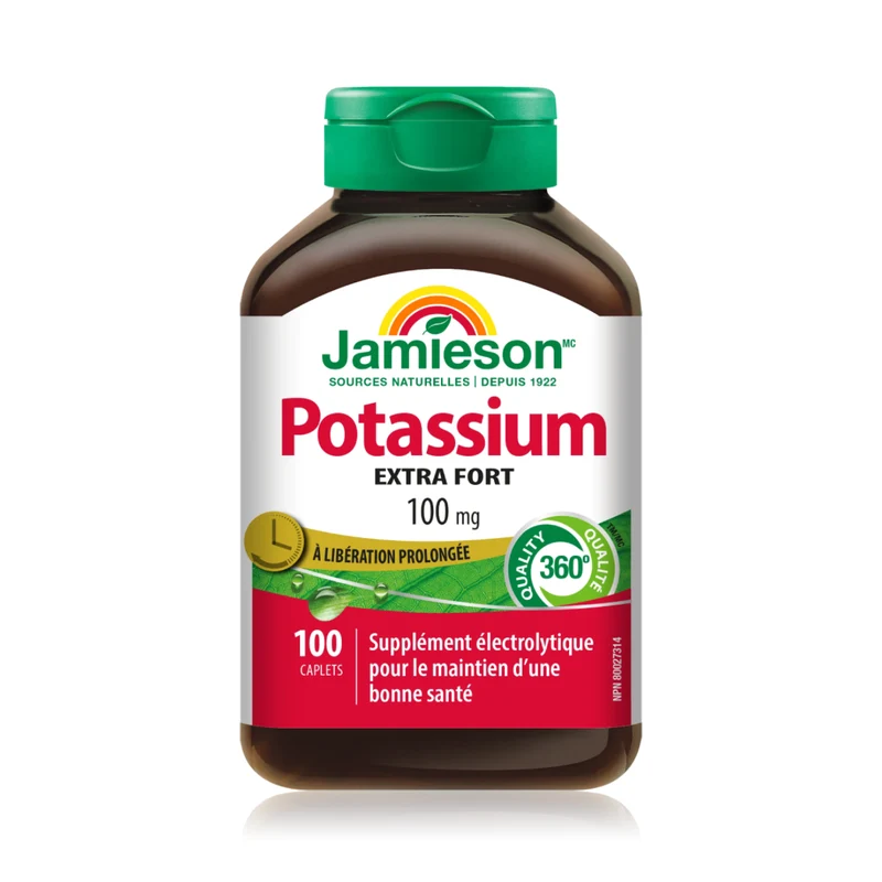 Jamieson - Extra Strength Timed Release Potassium 100 mg | 100 Caplets