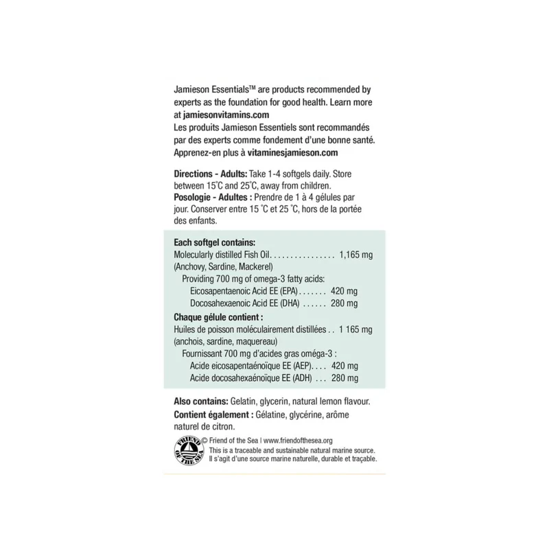Jamieson - Ultra Strength Omega-3 900 mg | 75 Softgels