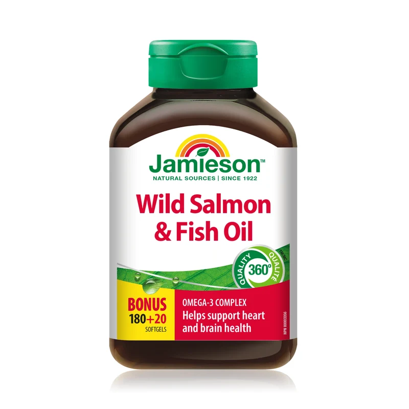 Jamieson Wild Salmon & Fish Oil | 200 Softgels