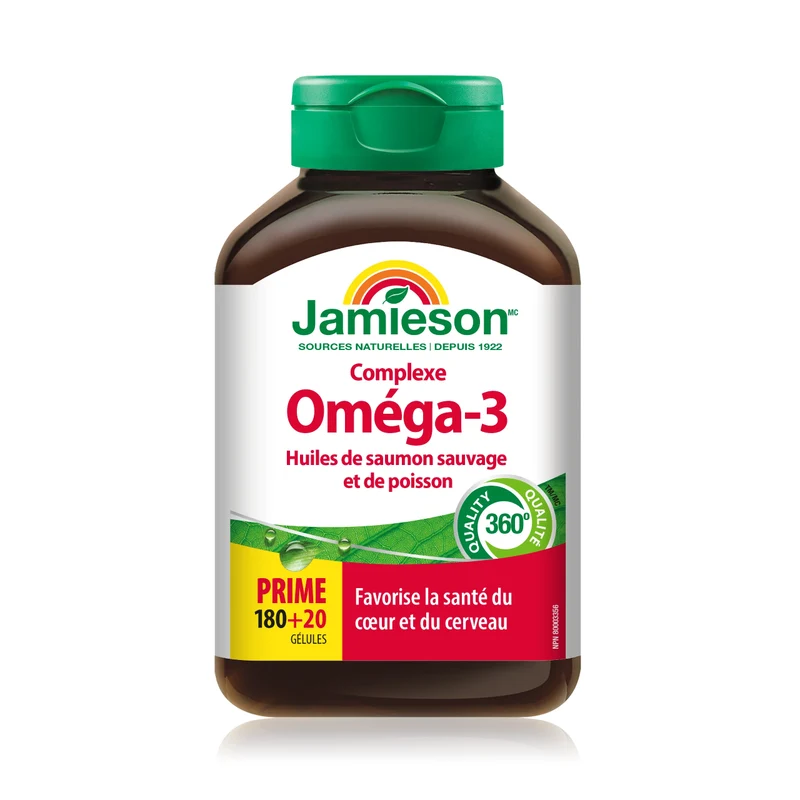 Jamieson Wild Salmon & Fish Oil | 200 Softgels