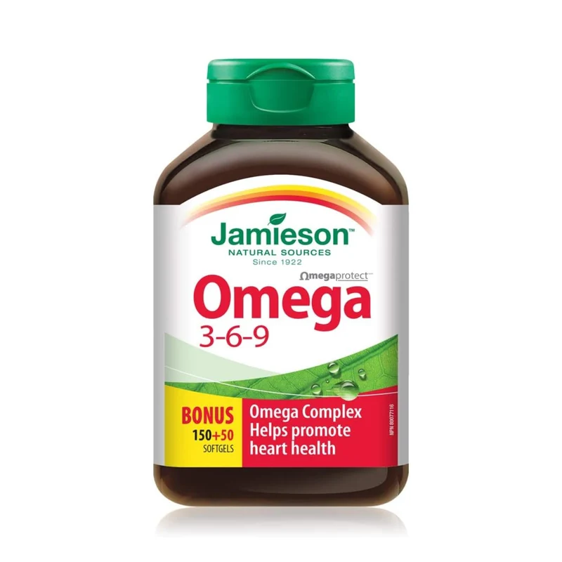 Jamieson - Omega 3-6-9 1200 mg | 150 + 50 Softgels