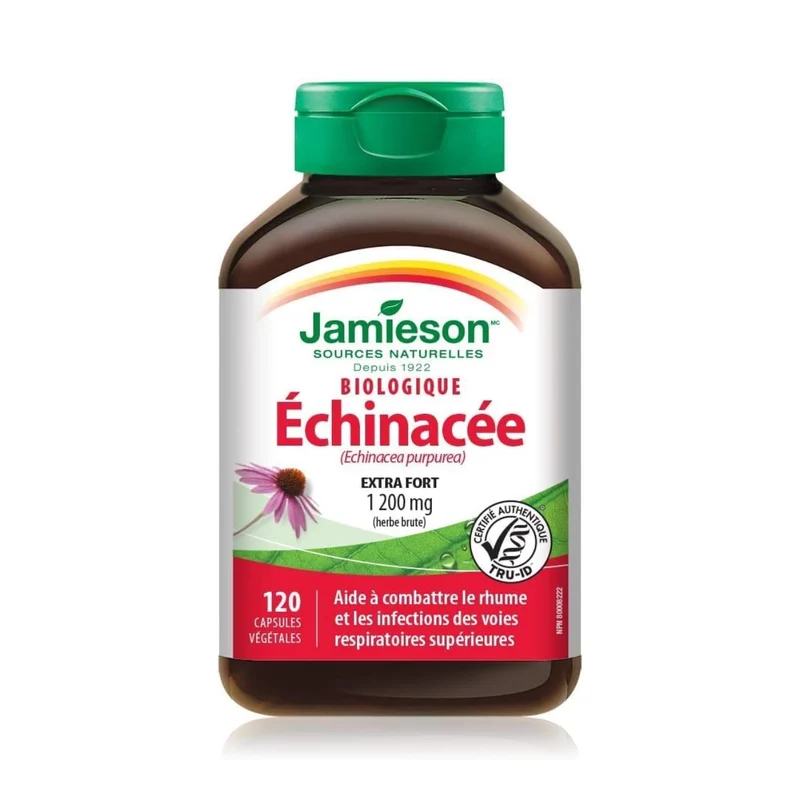 Jamieson - Extra Strength Organic Echinacea 1200 mg | 120 Capsules