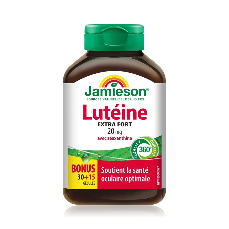 Jamieson - Extra Strength Lutein 20 mg with Zeazanthin | 45 Softgels