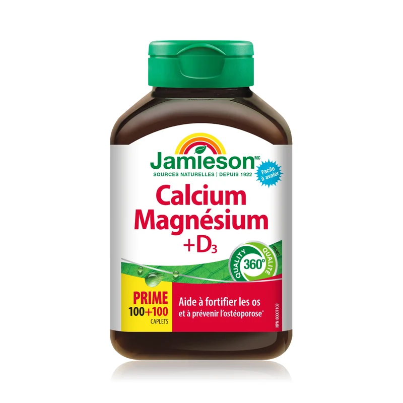 Jamieson - Calcium Magnesium + D3 | 200 Caplets