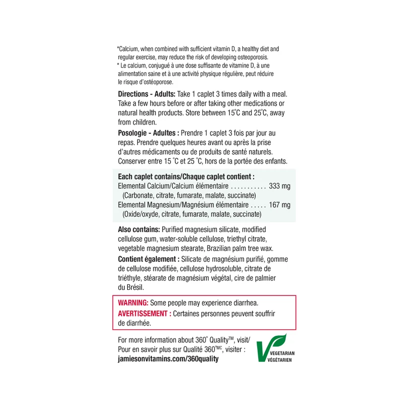 Jamieson - Calcium Magnesium | 200 Caplets